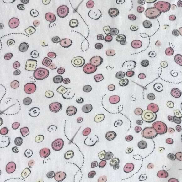 Cj Banks Womens Printed sewing seamstress Button Front Cardigan White Size 1X - Picture 3 of 12